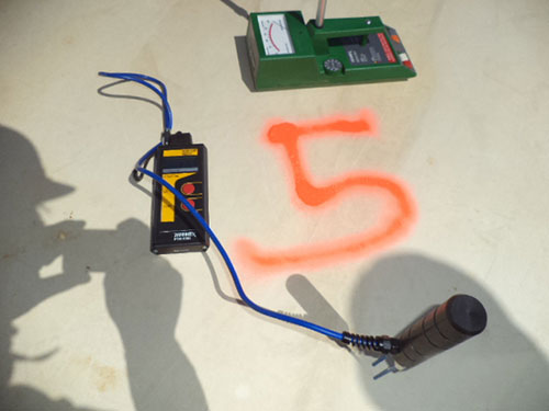 Roof moisture survey inspection on a commercial building
